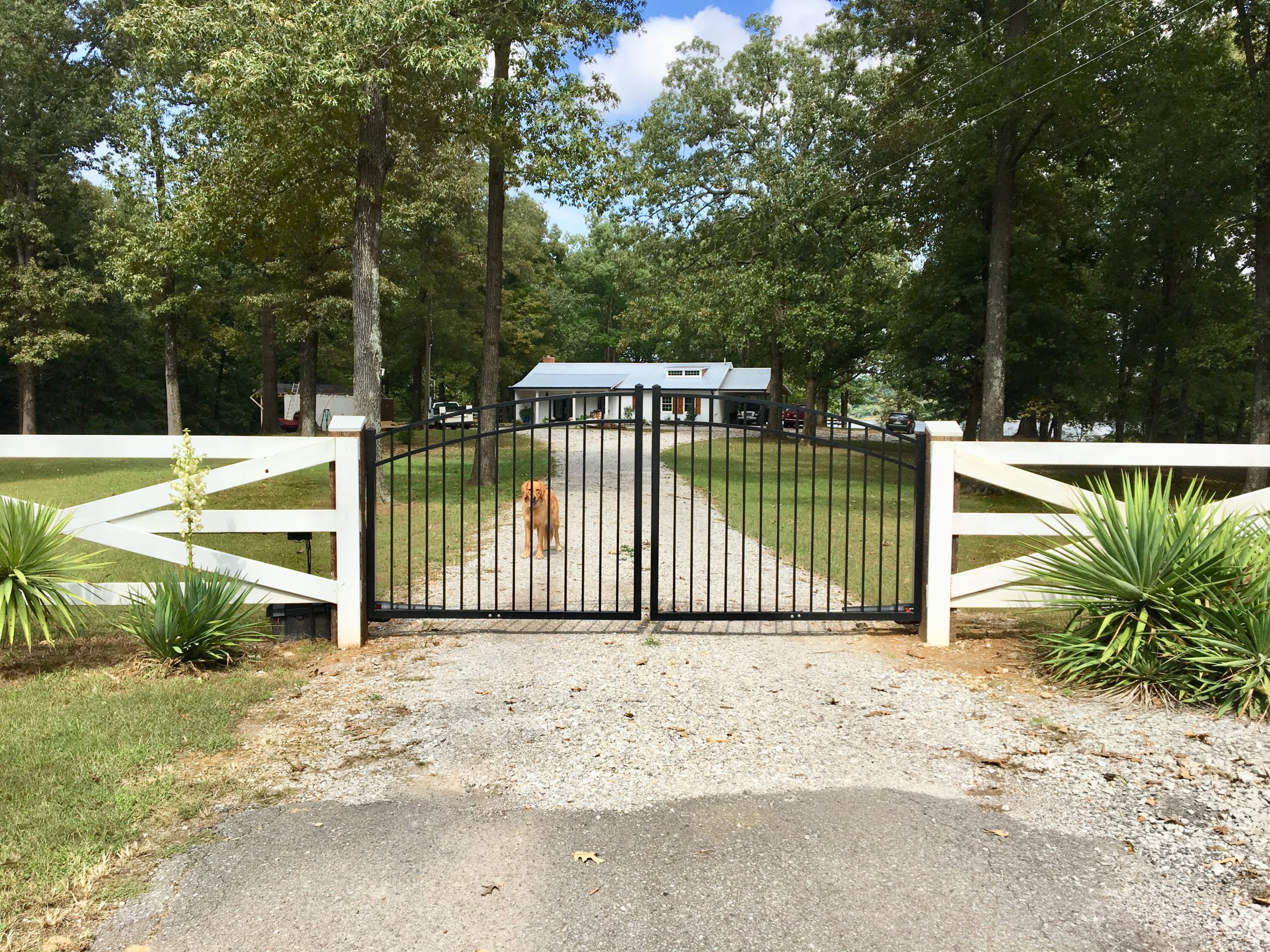 gate view from mailbox